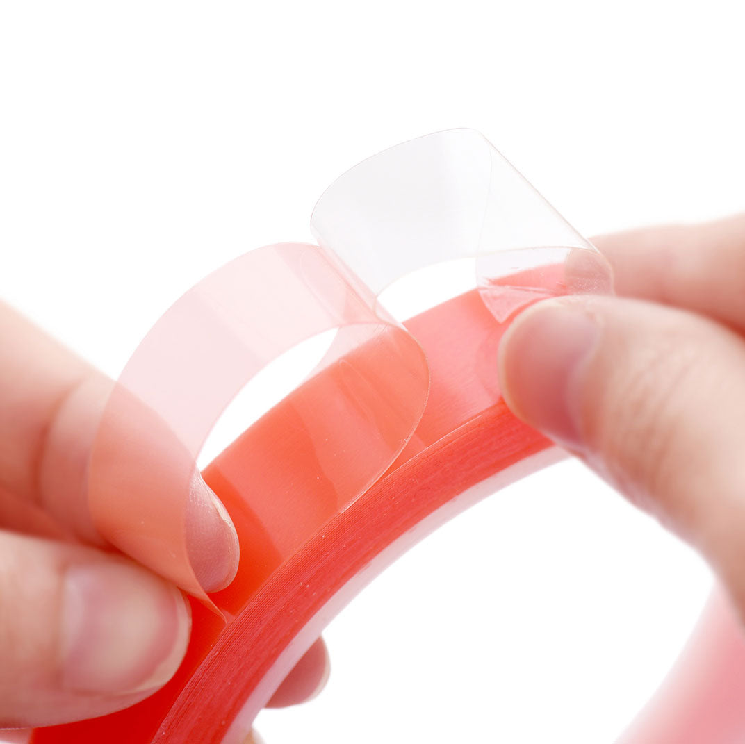 30mm x 0.2mm x 10 meters Multi-Purpose High Strength Transparent Acrylic Gel Adhesive Double Sided Tape Roll No Residue