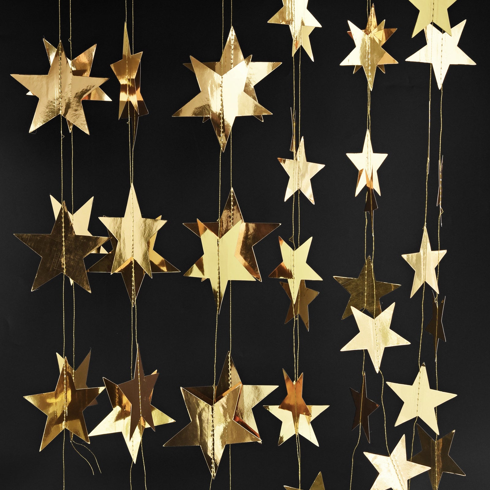 FiveSeasonStuff Paperboard Star Garlands, Banner, Decorations, Hangings for Christmas, Home Decor, Photo Wall Backdrop, Wedding, Birthday, Baby/Bridal Shower, Kids Bedroom