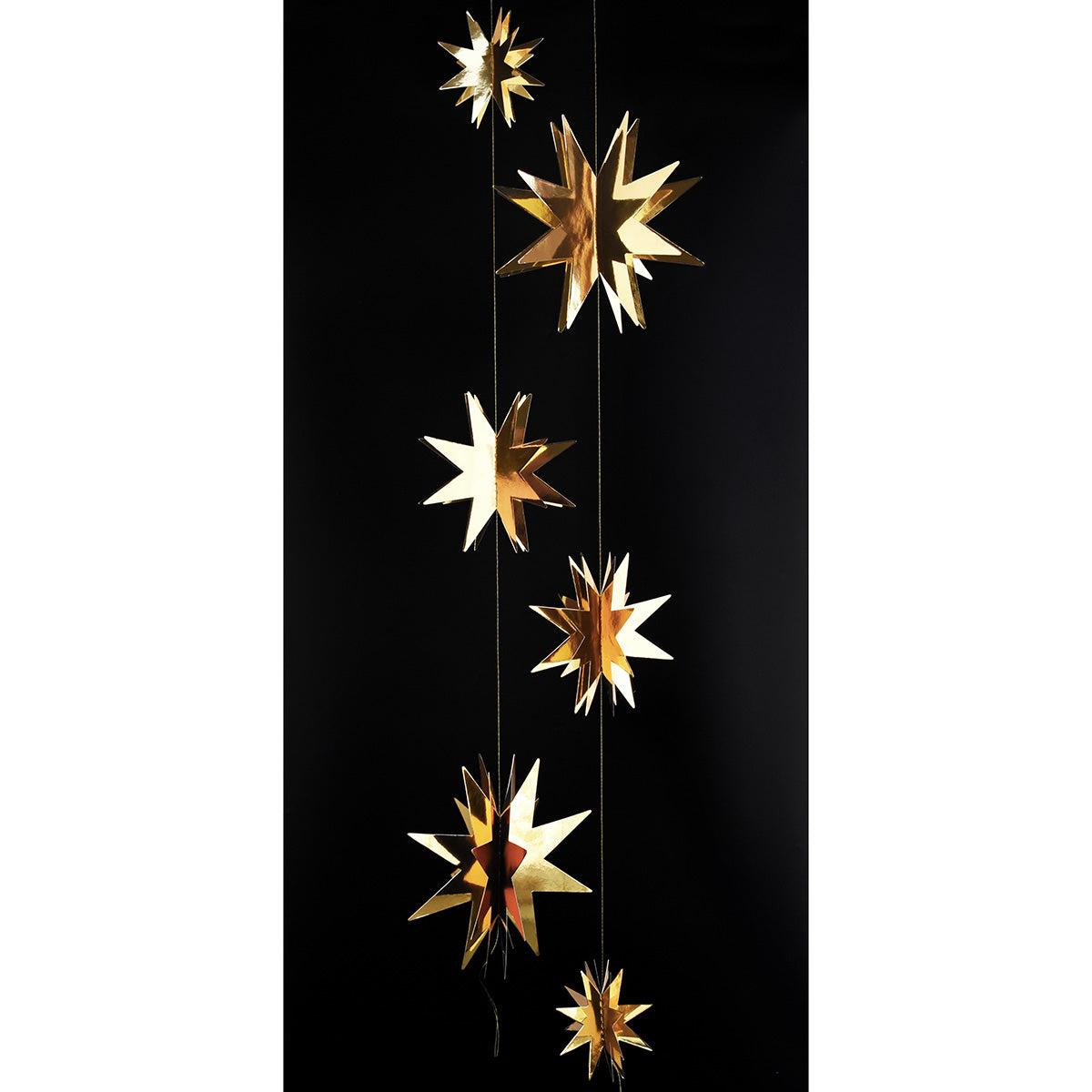FiveSeasonStuff Paperboard Star Garlands, Banner, Decorations, Hangings for Christmas, Home Decor, Photo Wall Backdrop, Wedding, Birthday, Baby/Bridal Shower, Kids Bedroom