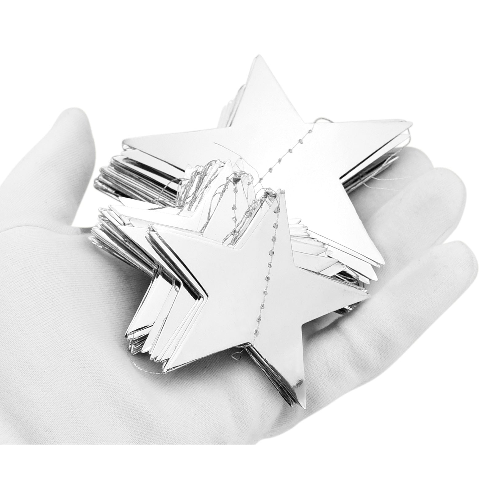 FiveSeasonStuff Paperboard Star Garlands, Banner, Decorations, Hangings for Christmas, Home Decor, Photo Wall Backdrop, Wedding, Birthday, Baby/Bridal Shower, Kids Bedroom