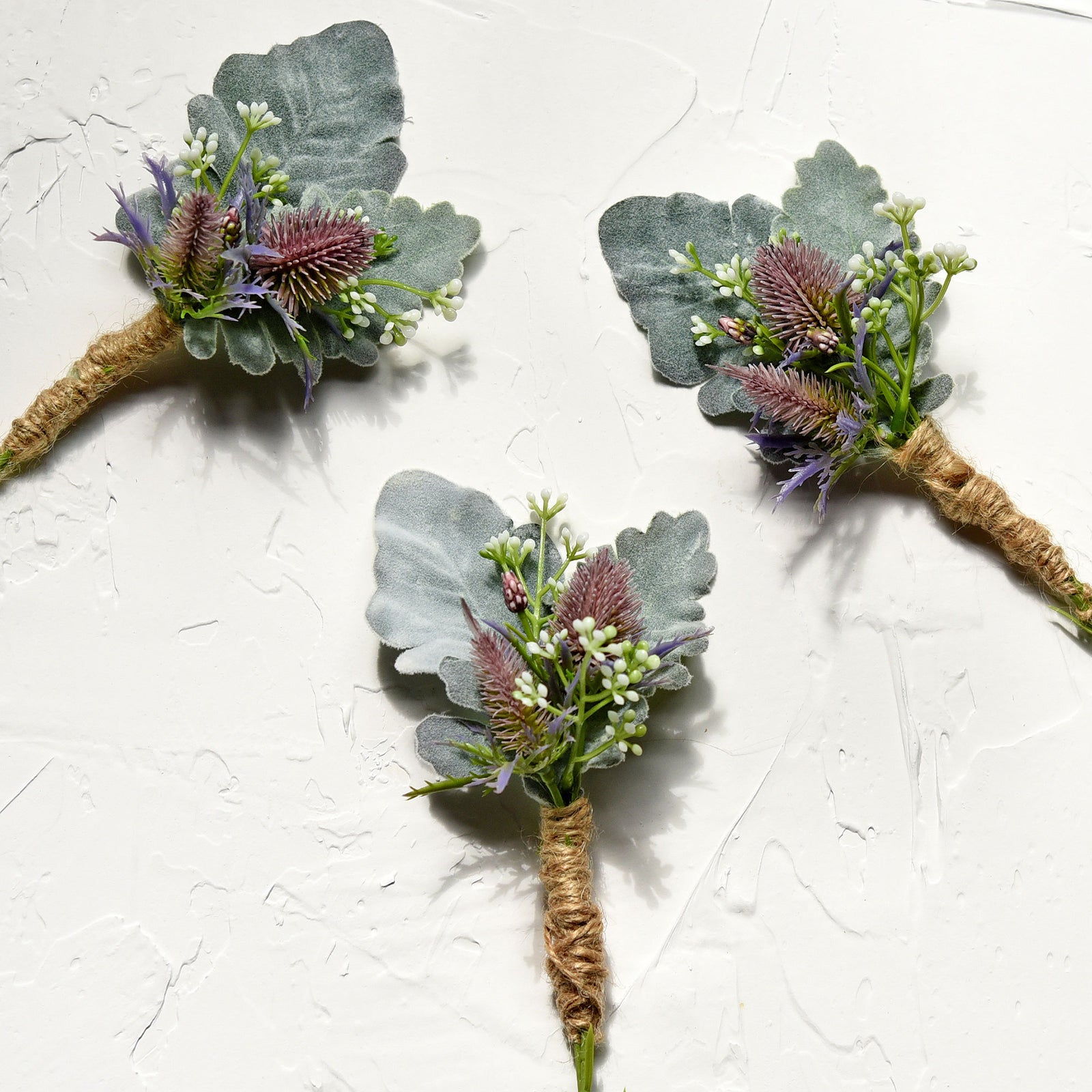 FiveSeasonStuff Dusty Miller Artificial Greenery Bush Plants for Wedding Flower Fillers DIY Bouquets and Floral Arrangements (6 Stems 18 inches Tall)