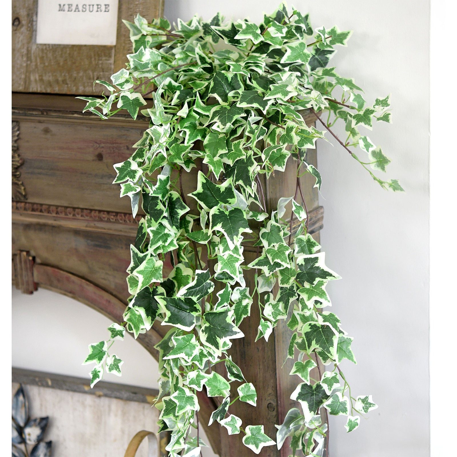 FiveSeasonStuff 4.3 ft (130cm) Cascading Variegated Ivy Artificial Garland