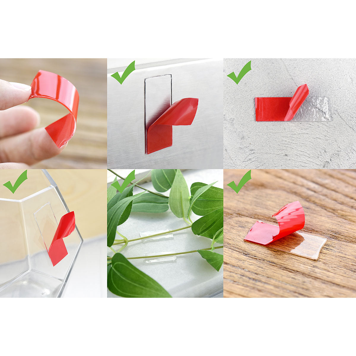 10mm x 1mm x 10 meters Multi-Purpose High Strength Transparent Acrylic Gel Adhesive Double Sided Tape Roll No Residue