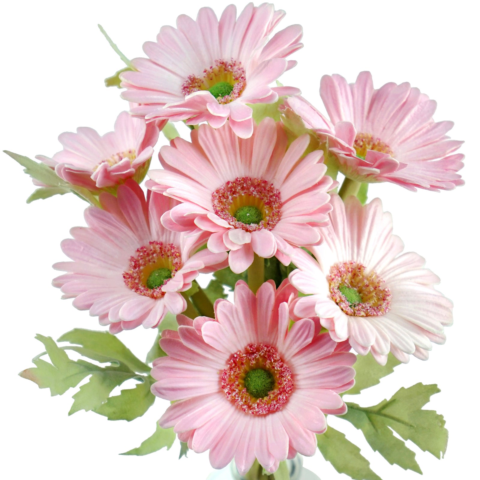 Real Touch Gerbera Flower Stems, Set of 7, 12.2 Inch – 8 Colors