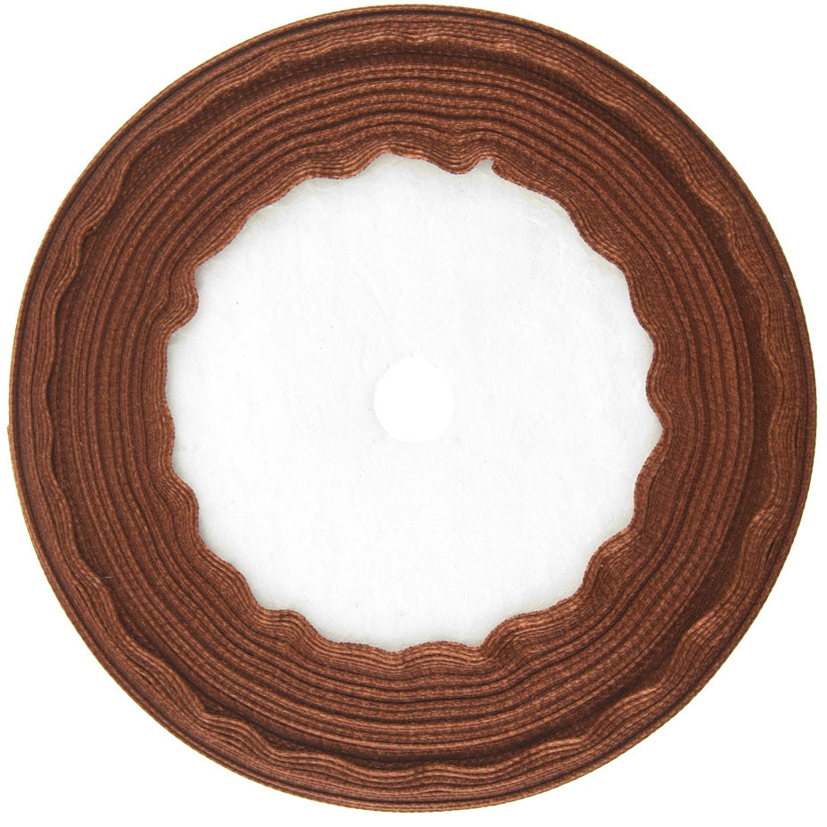 20mm Brown Single Sided Satin Ribbon
