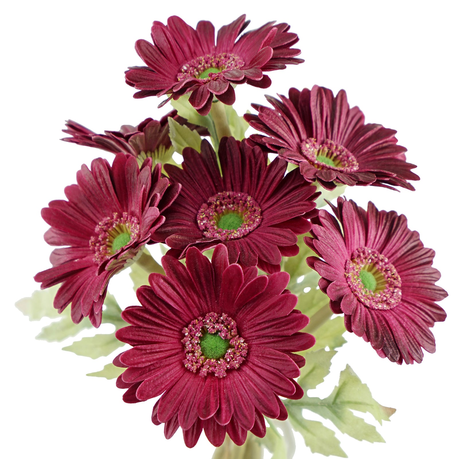 Real Touch Gerbera Flower Stems, Set of 7, 12.2 Inch – 8 Colors