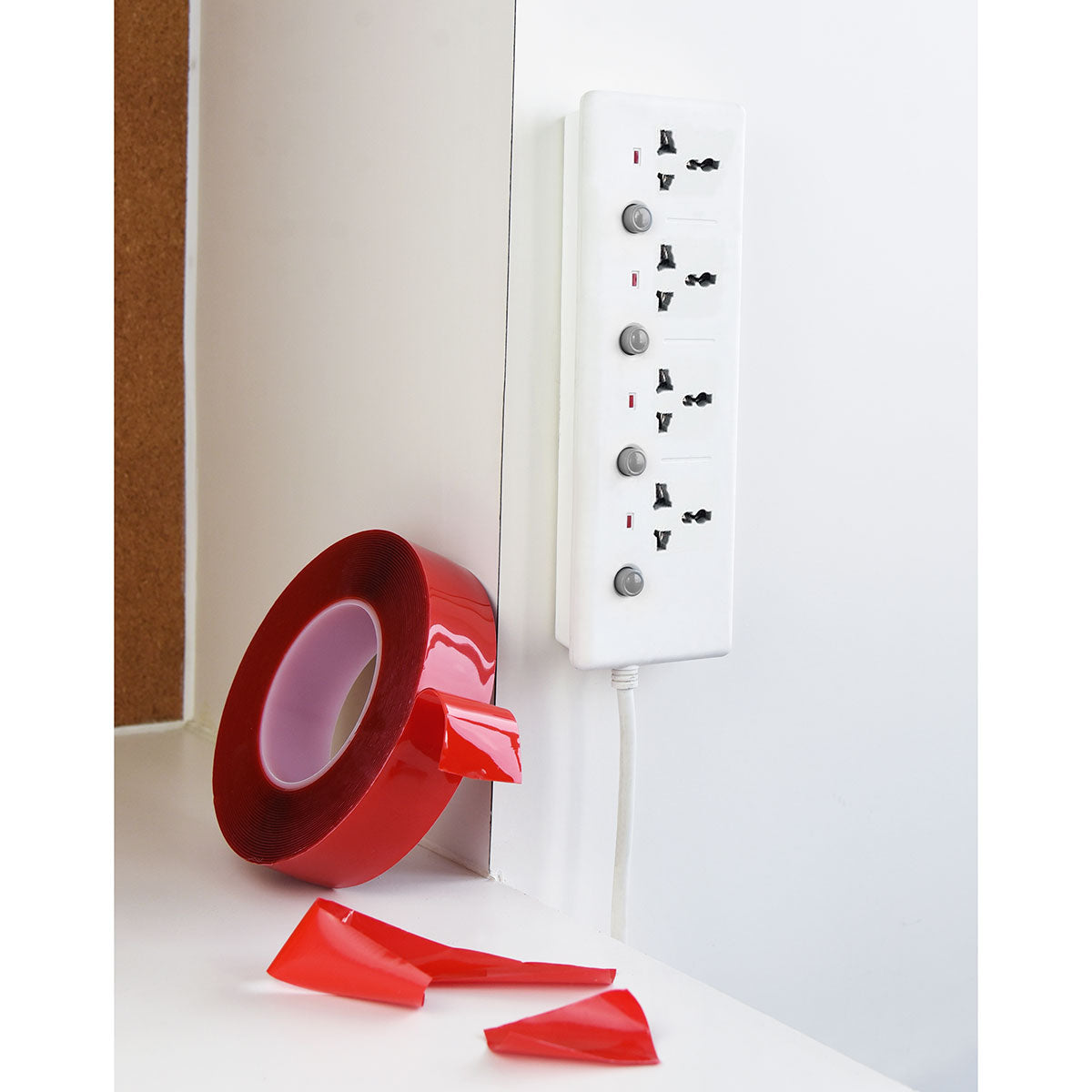 25mm x 1mm x 10 meters Multi-Purpose High Strength Transparent Acrylic Gel Adhesive Double Sided Tape Roll No Residue