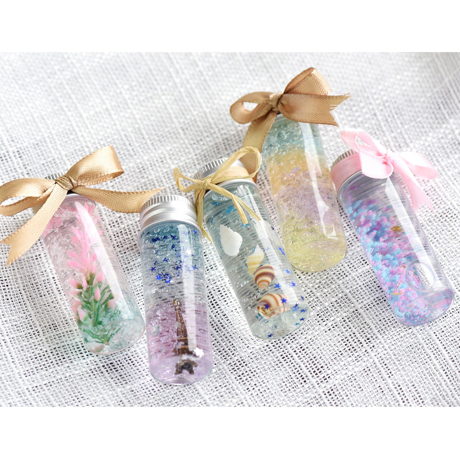 5ml- 25ml Mini Glass Bottles with Aluminium Lid for Decoration, Wish Bottles, Candy, Gift, DIY.