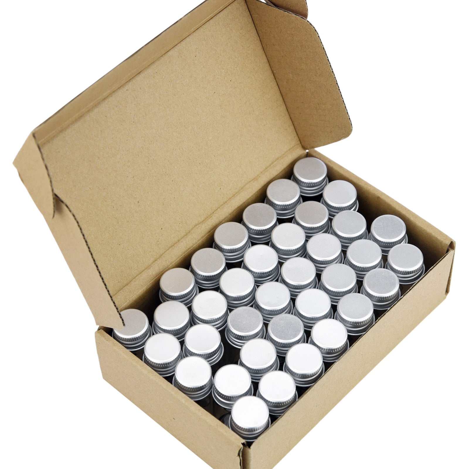 5ml- 25ml Mini Glass Bottles with Aluminium Lid for Decoration, Wish Bottles, Candy, Gift, DIY.