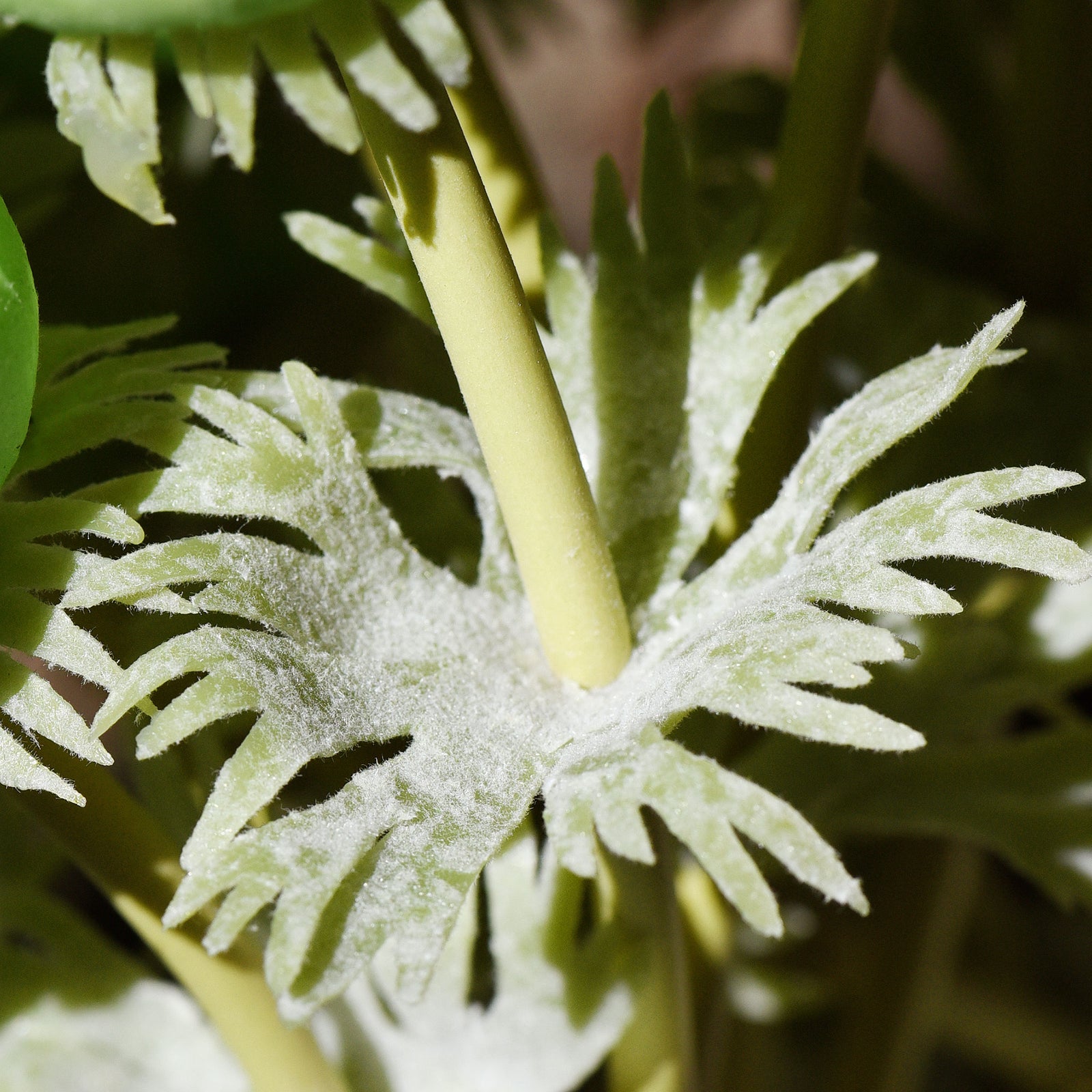 12 Long Stems of ‘Real Touch’ Artificial (Green) Anemone Flowers, Wedding Bouquet Flower Arrangement, 45cm (17.7 inches)