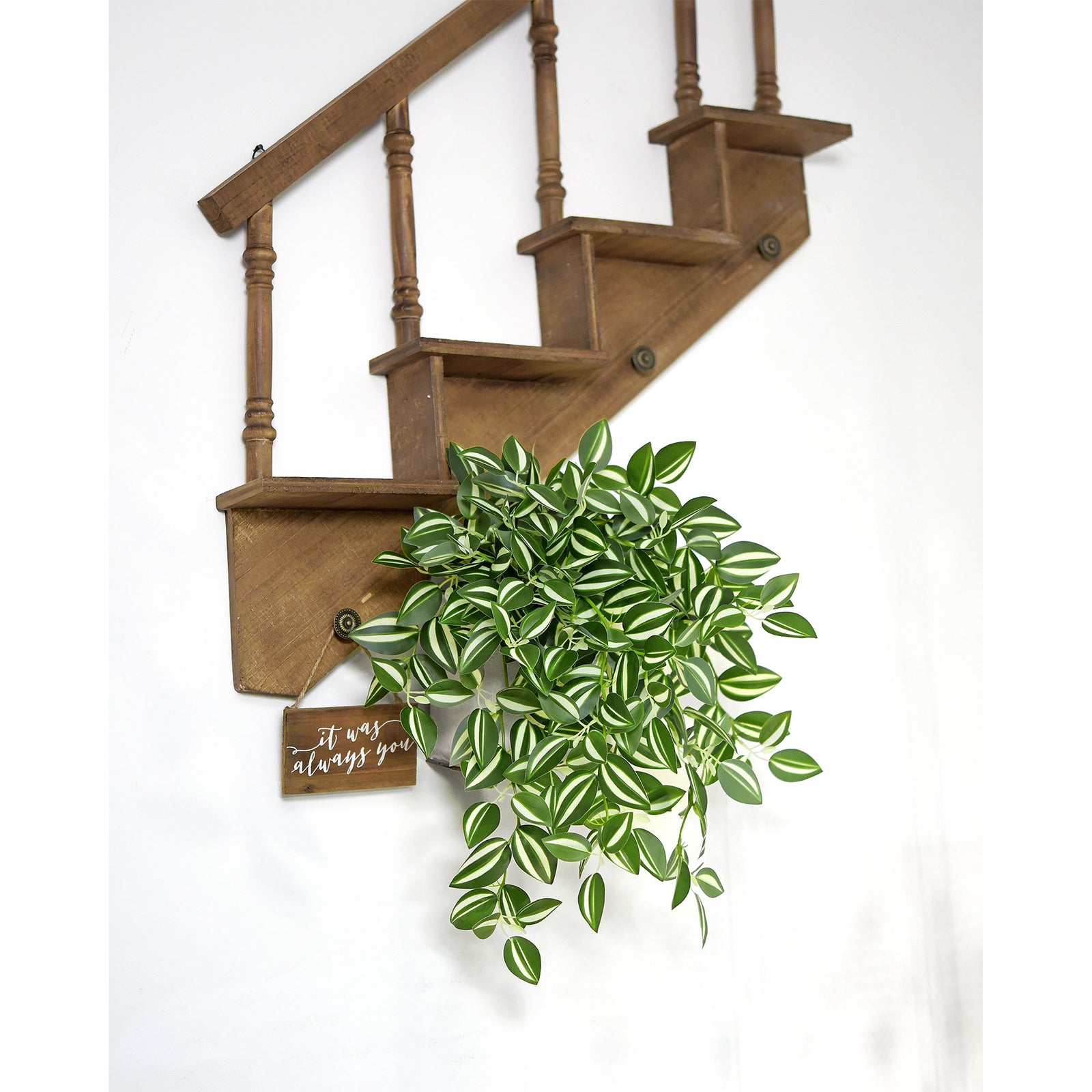 artificial hanging indoor plants FiveSeasonStuff Real Touch Artificial Hanging Foliage Plant Tradescant