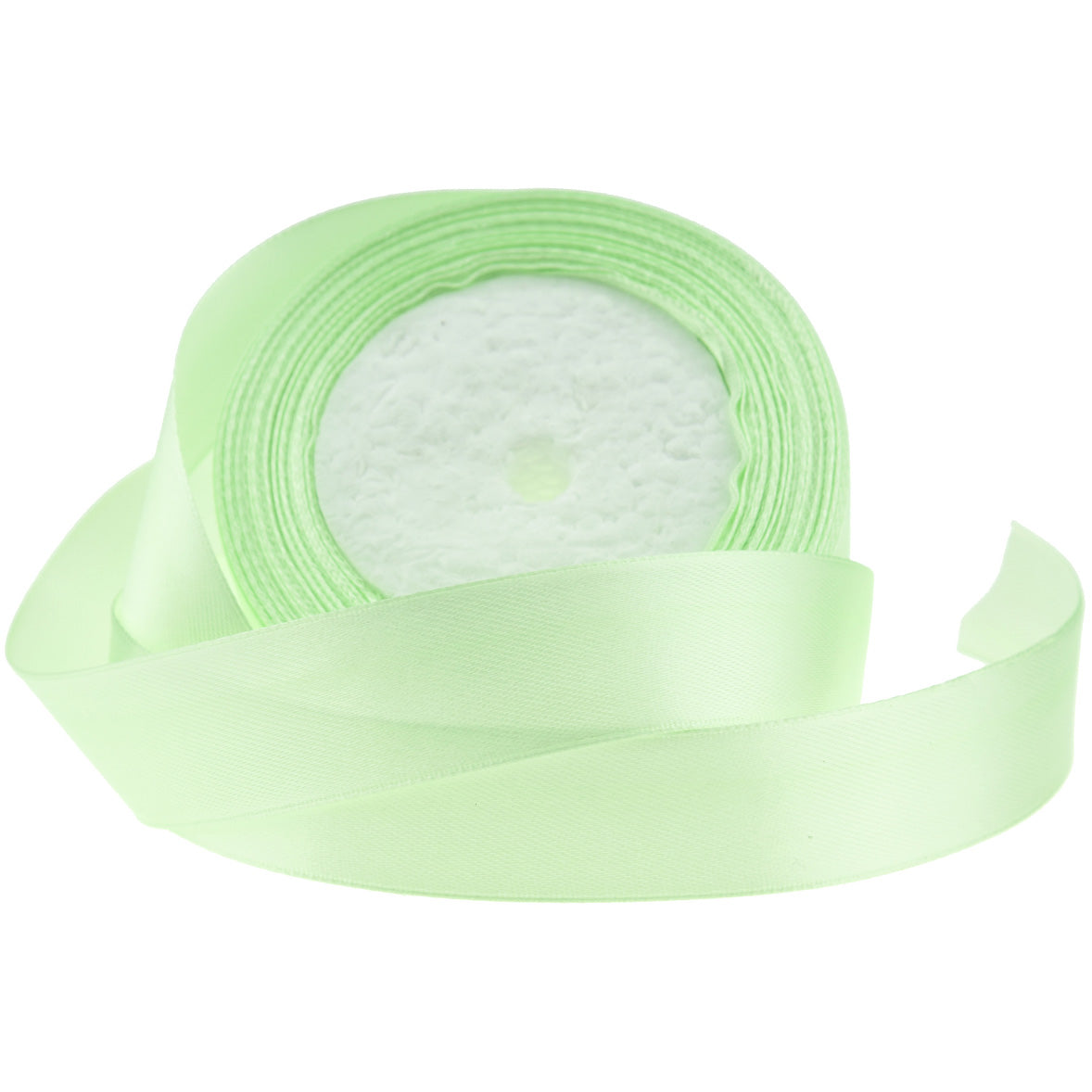 10mm Light Green Single Sided Satin Ribbon