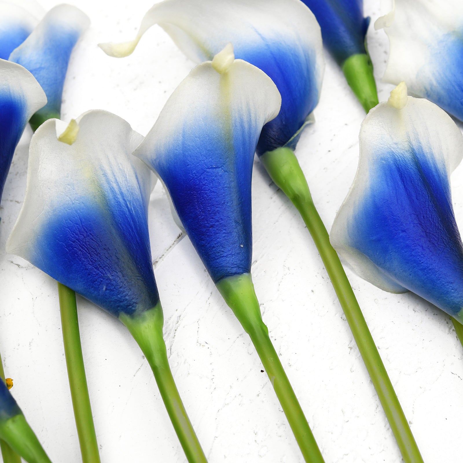 blue calla lily plant Real Touch Calla Lilies Artificial Flower Bouquet 10 Stems (Silk White – FiveSeasonStuff