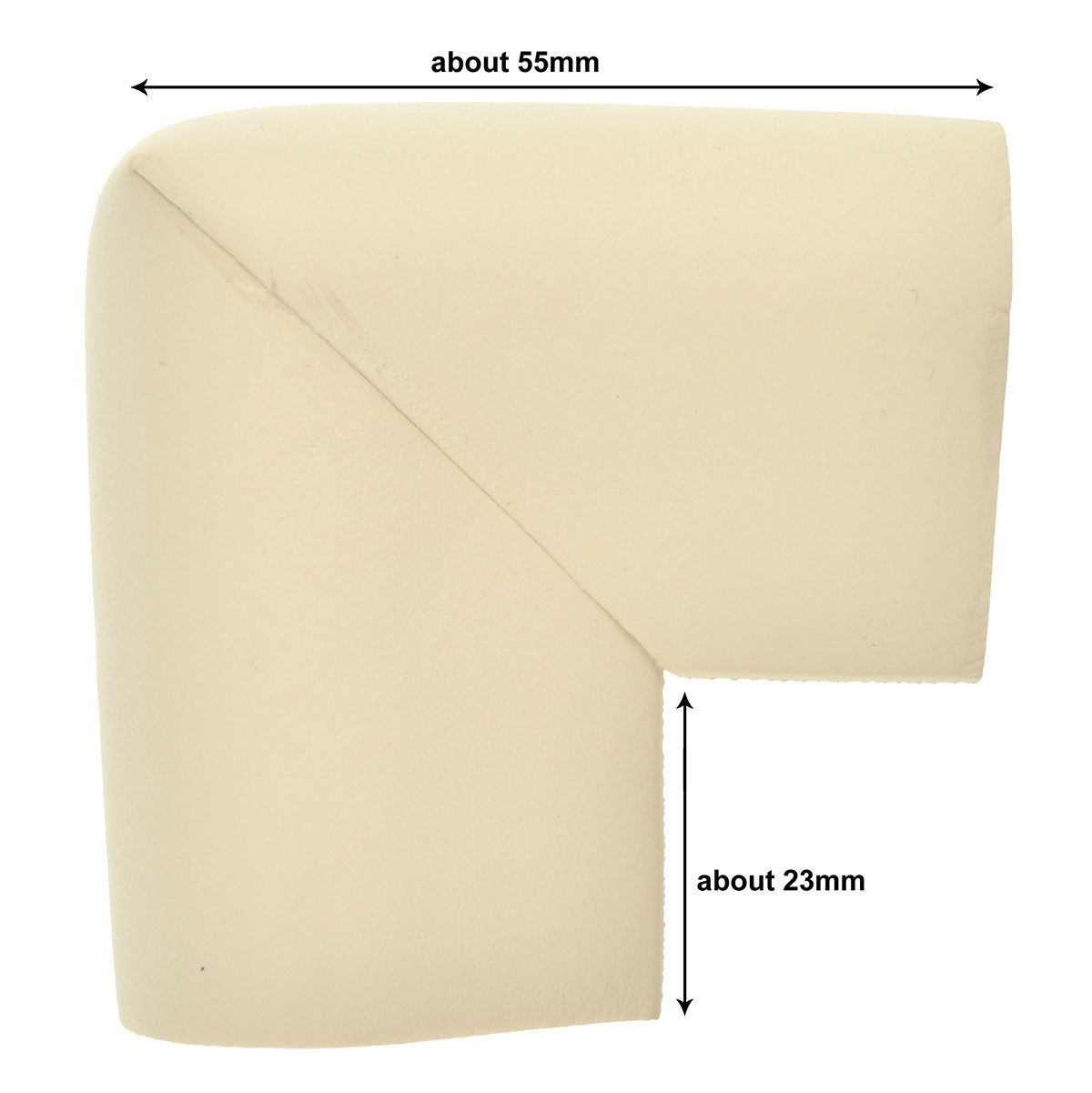 Baby Child Beige Corner Protectors (U-Shaped) 12 Pcs