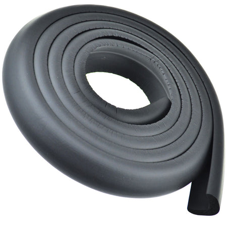 1 Roll Black Standard L-Shaped Foam Edge Protector 78.7 inches (2 meters)