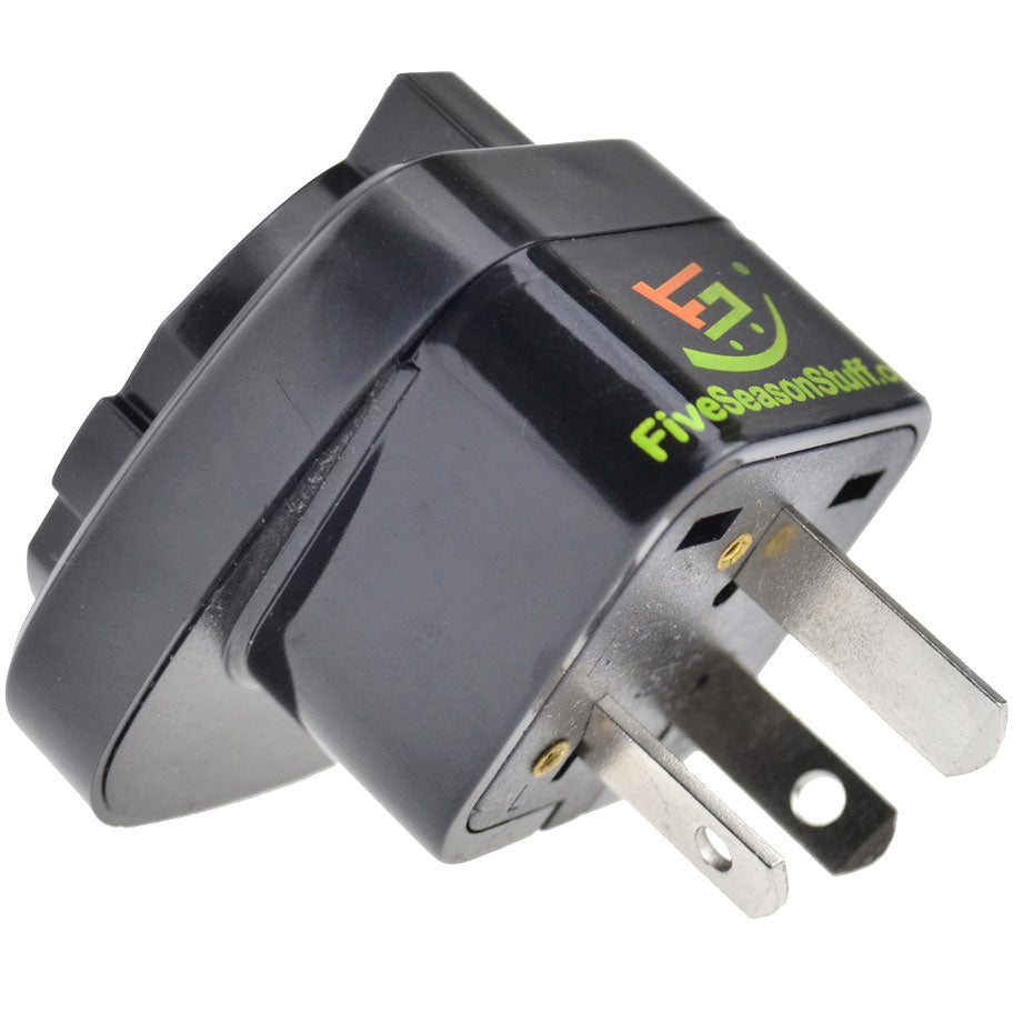 1 Travel Adapter for Traveling to Australia (White) Type I from Schuko Countries