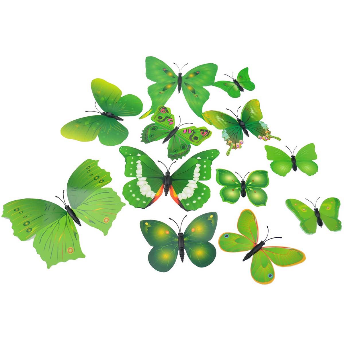 Green Butterflies Decorations with Magnet