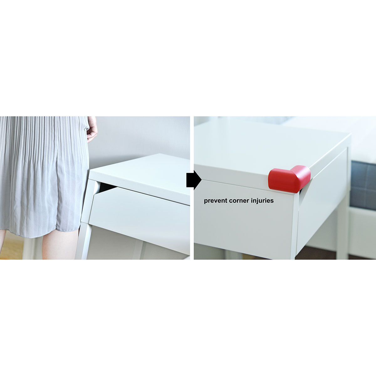 12 Pieces Red Jumbo L-Shaped Foam Corner Protectors