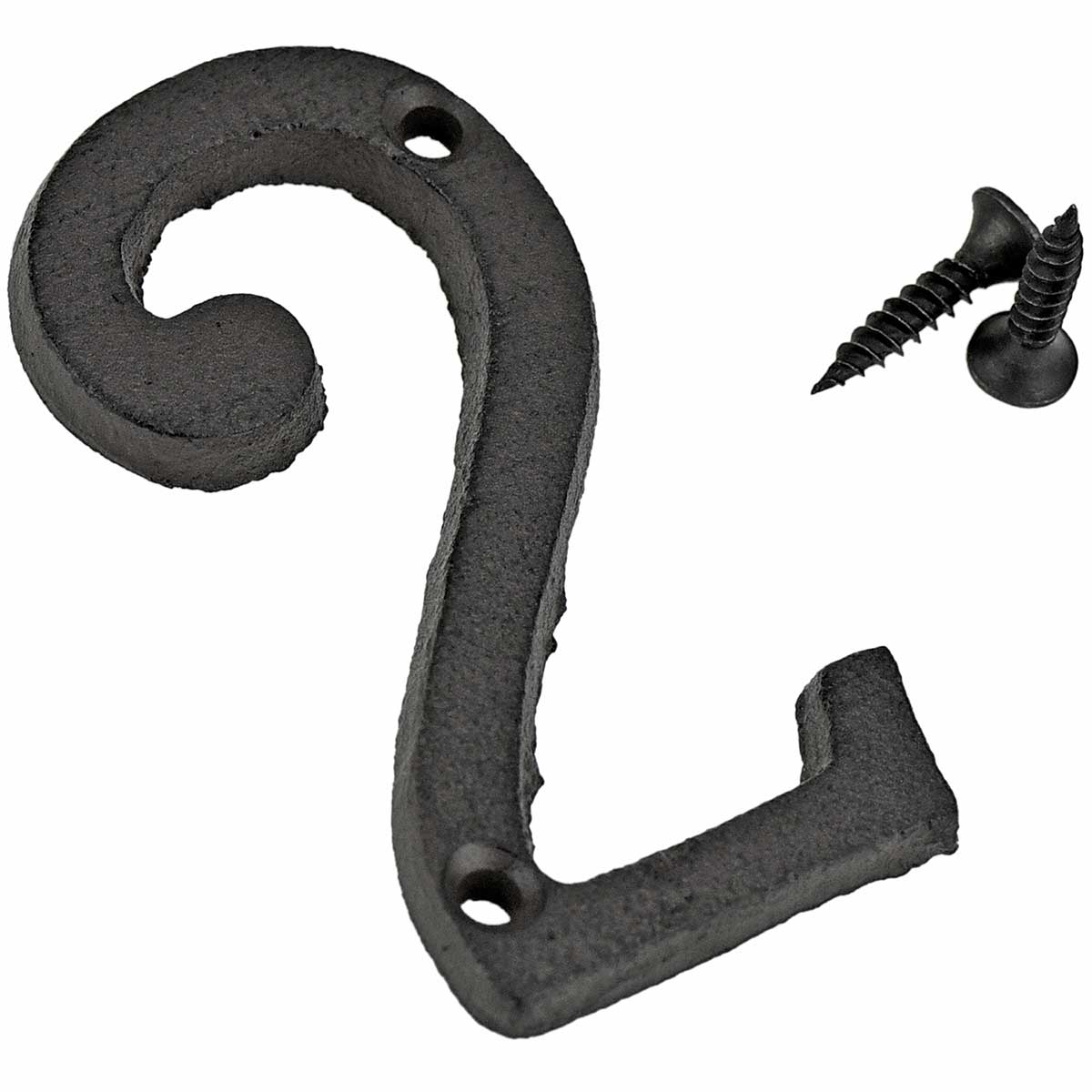 Cast Iron House Number Signs - Number 2