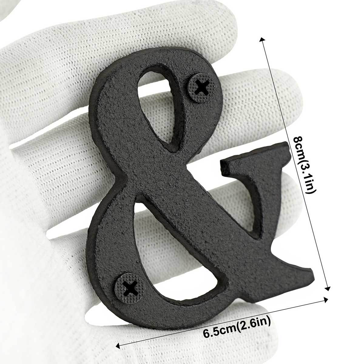 Cast Iron House Signs - Ampersand Symbol