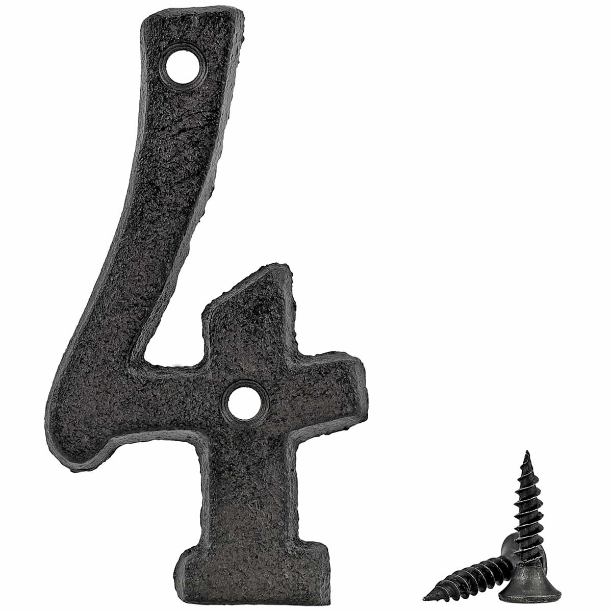 Cast Iron House Number Signs - Number 4