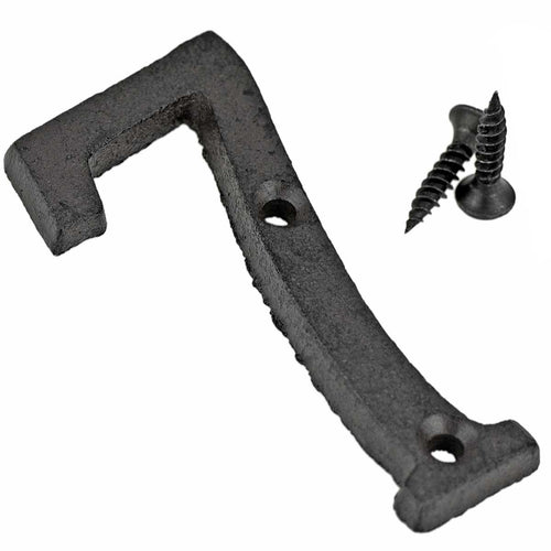 Cast Iron House Number Signs - Number 7