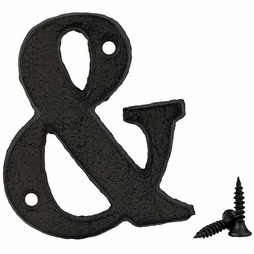 Cast Iron House Signs - Ampersand Symbol