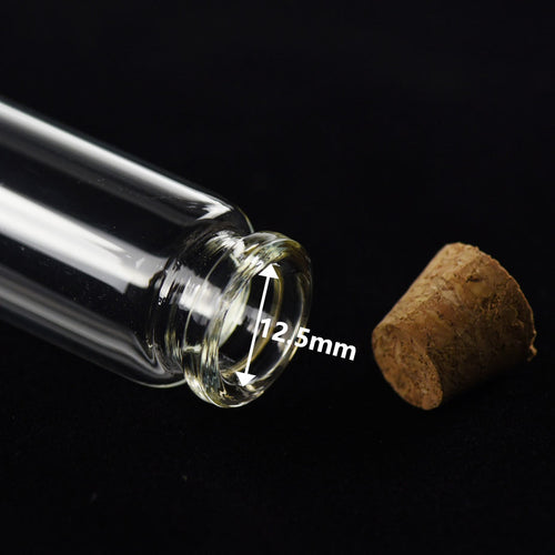 Mini Transparent Glass Bottles,Jars with Cork Stoppers for Scents, Oils, Spices, Collections, Wedding, Jewelry, Message, Party Favors etc