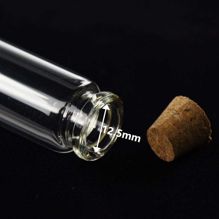 Mini Transparent Glass Bottles,Jars with Cork Stoppers for Scents, Oils, Spices, Collections, Wedding, Jewelry, Message, Party Favors etc
