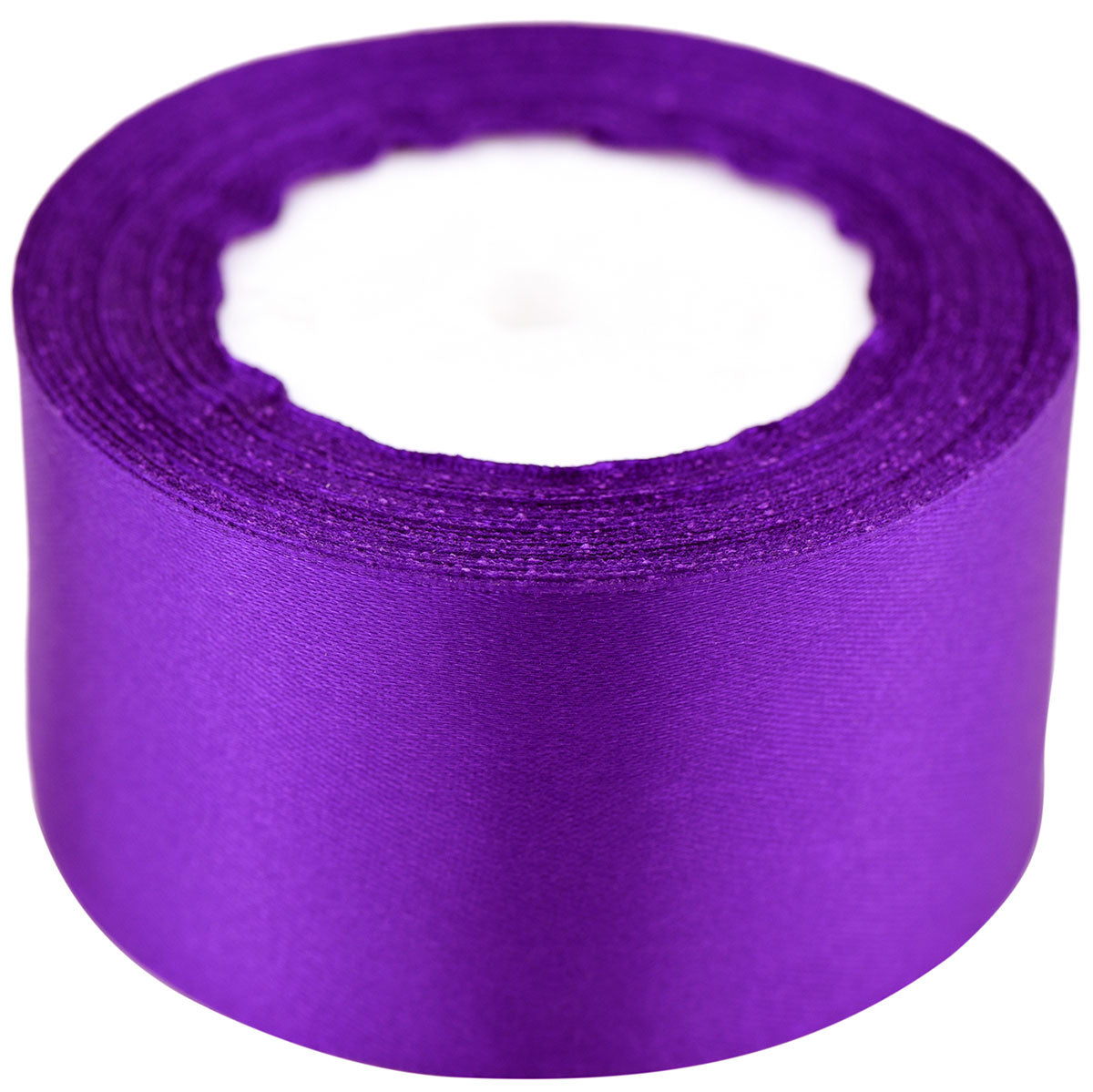 40mm Purple Single Sided Satin Ribbon