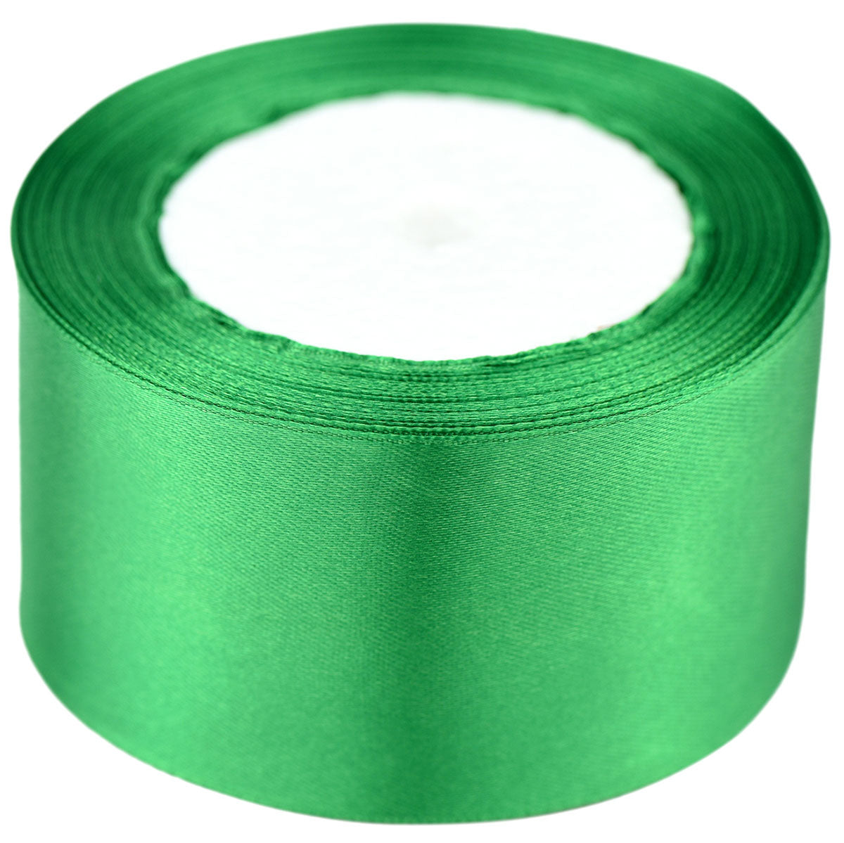 40mm Green Single Sided Satin Ribbon