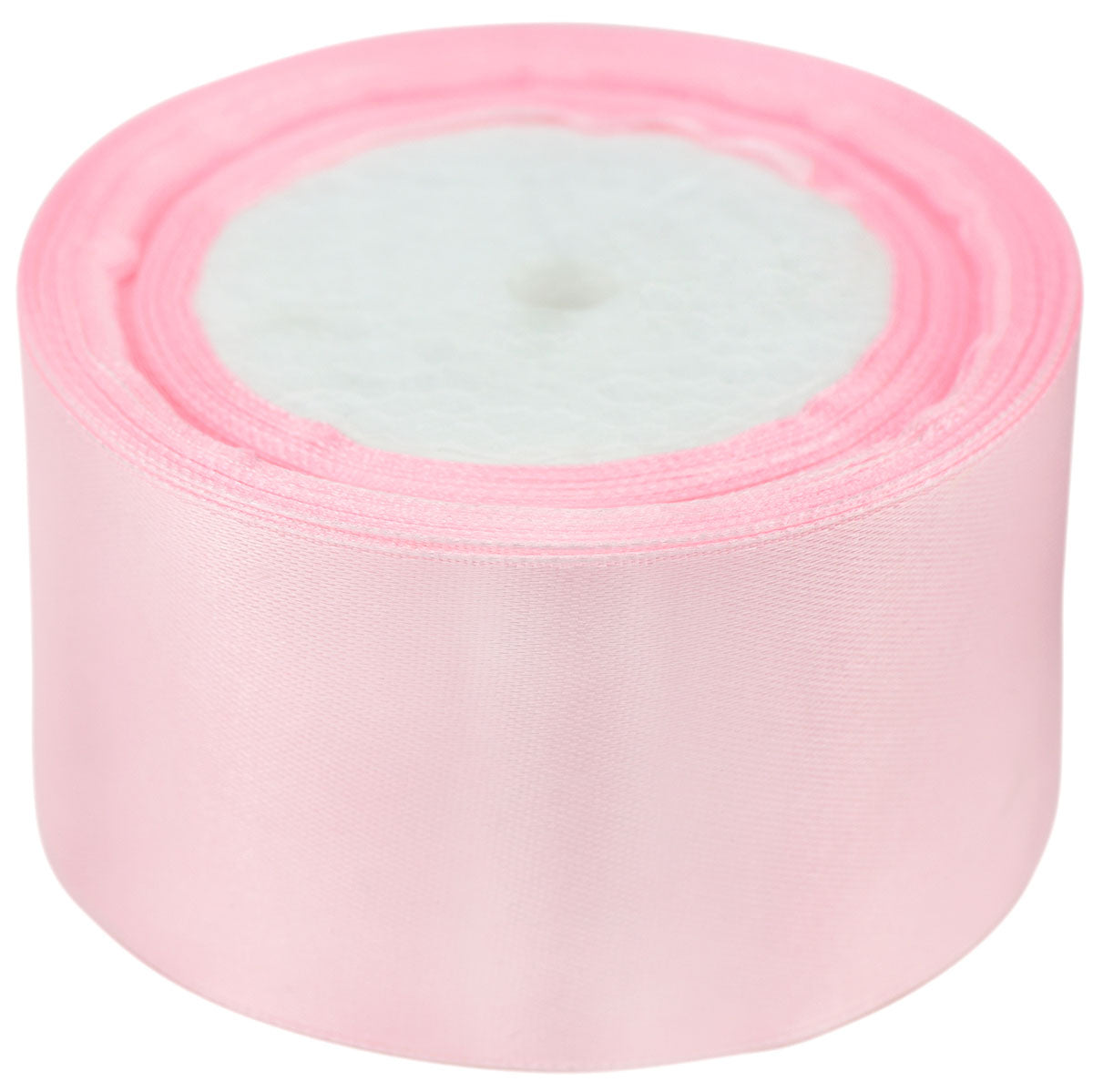 50mm Light Pink Single Sided Satin Ribbon