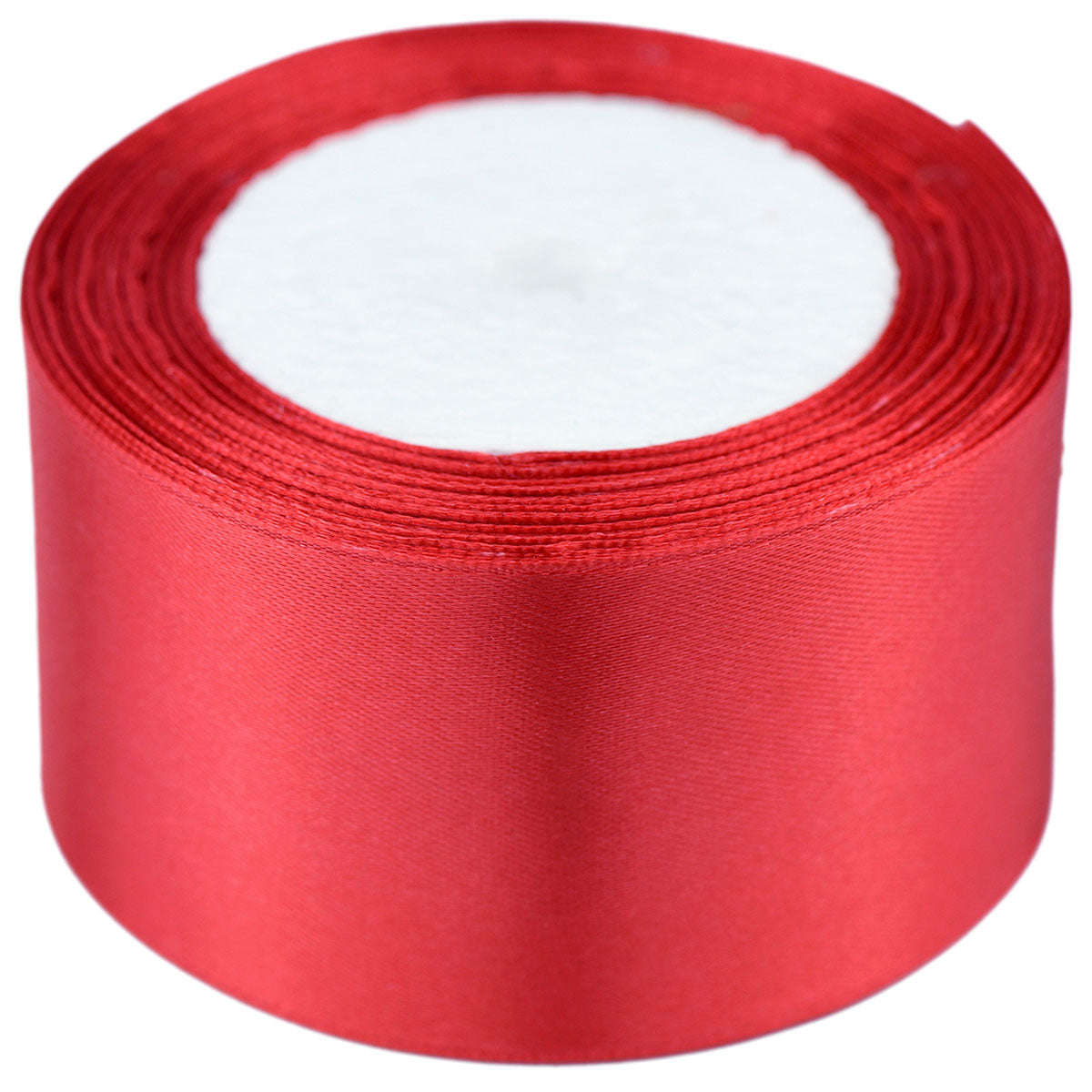40mm Red Single Sided Satin Ribbon