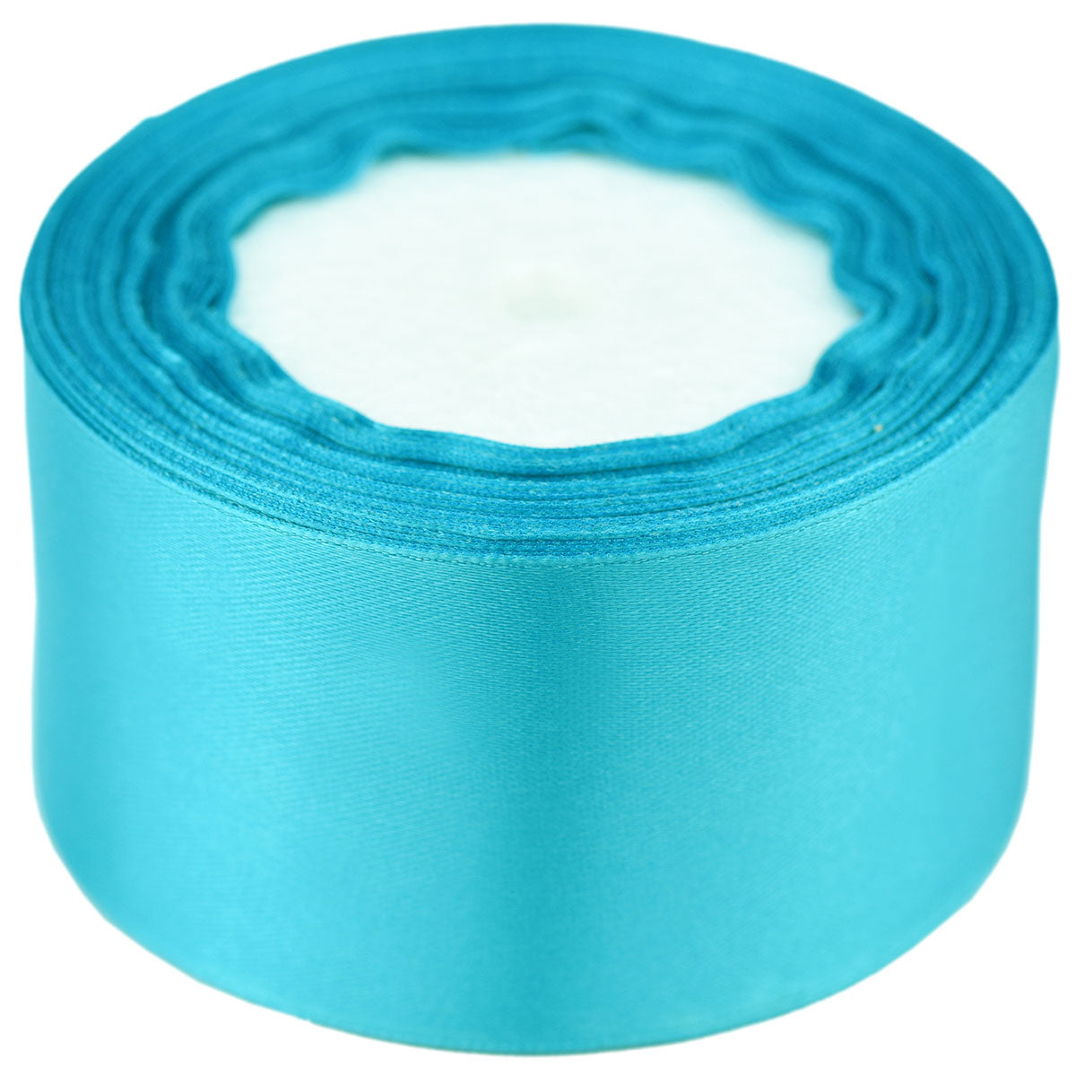 40mm Turquoise Single Sided Satin Ribbon