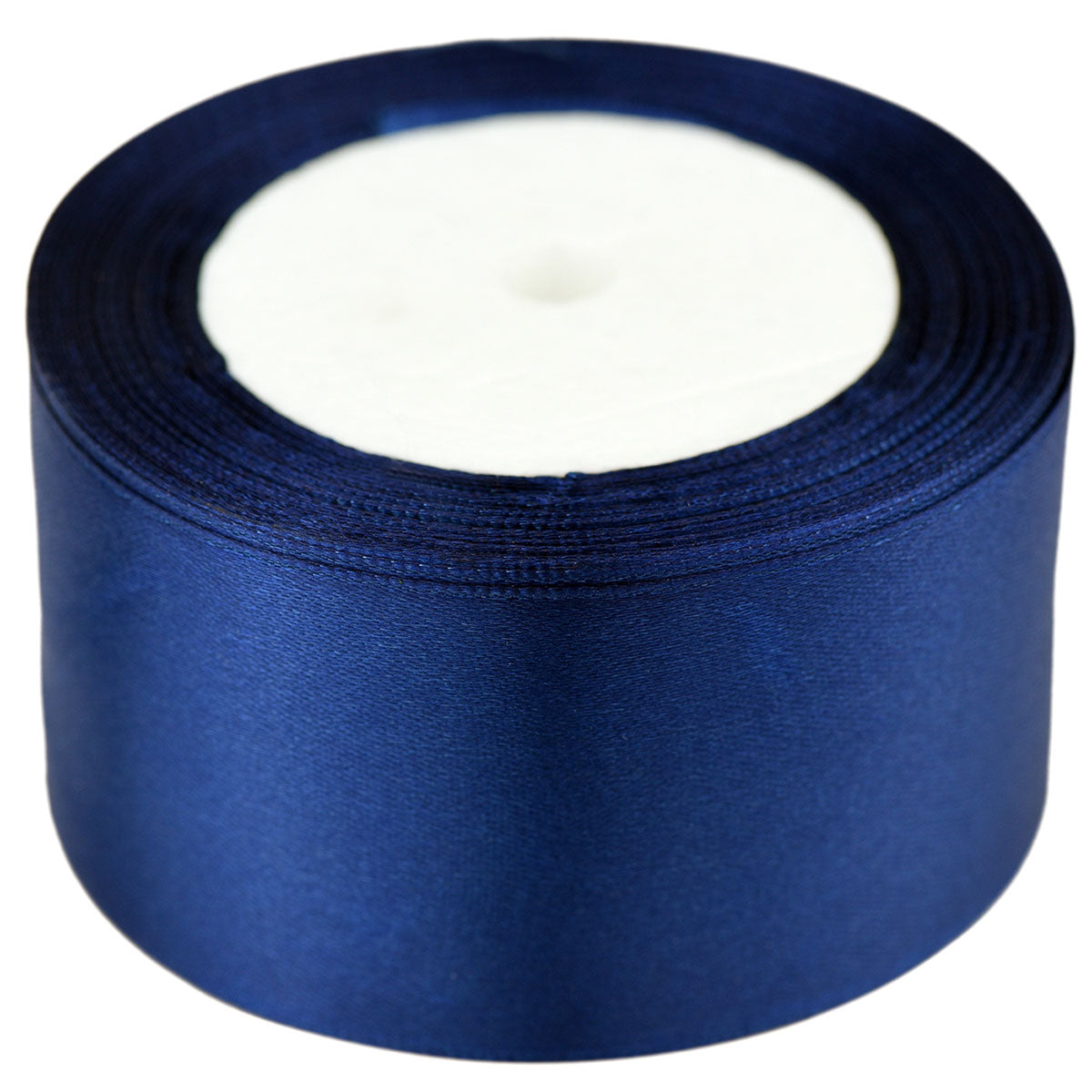 40mm Dark Blue Single Sided Satin Ribbon
