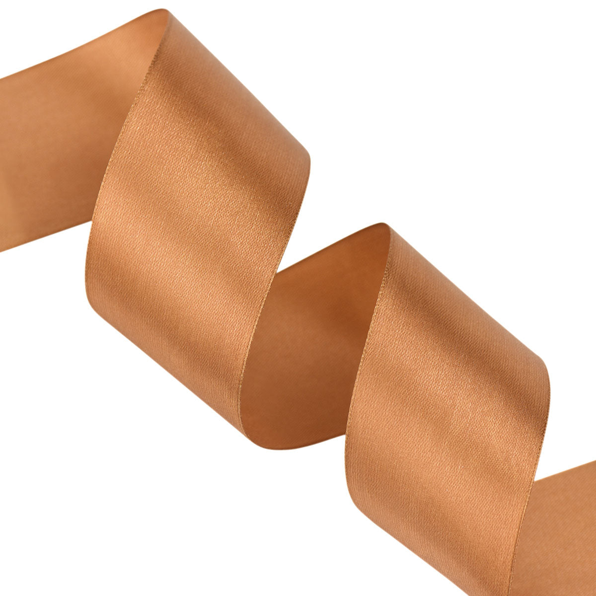 40mm Brown Single Sided Satin Ribbon
