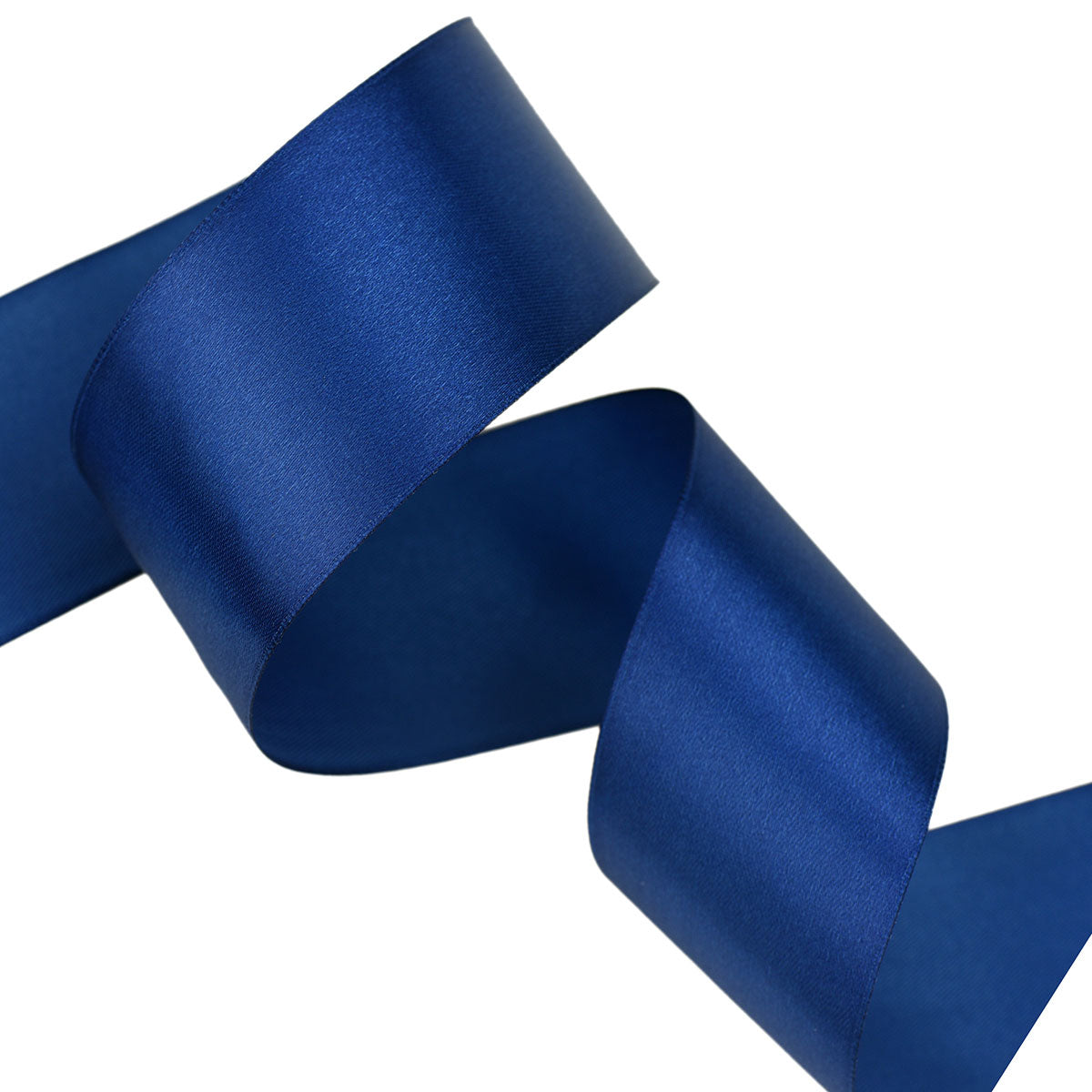 50mm Dark Blue Single Sided Satin Ribbon