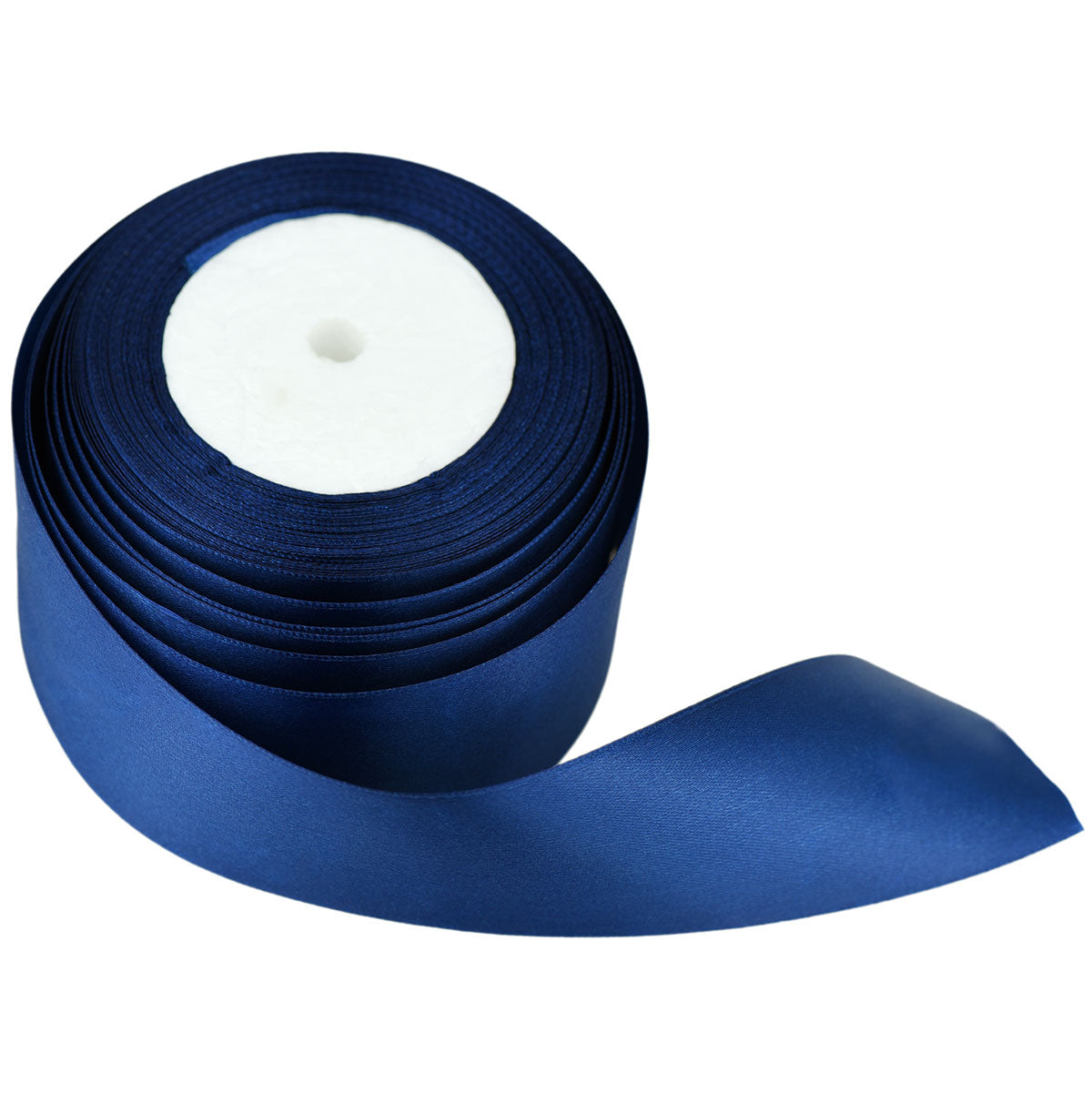 50mm Dark Blue Single Sided Satin Ribbon