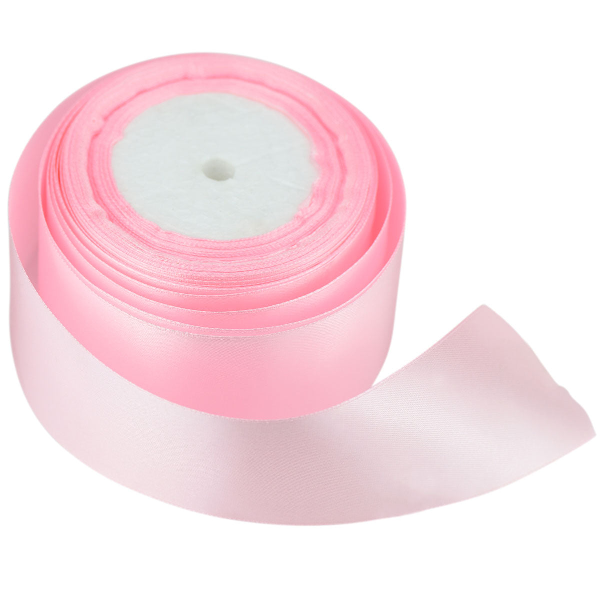 50mm Light Pink Single Sided Satin Ribbon
