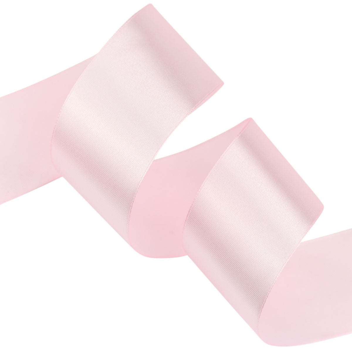 50mm Light Pink Single Sided Satin Ribbon