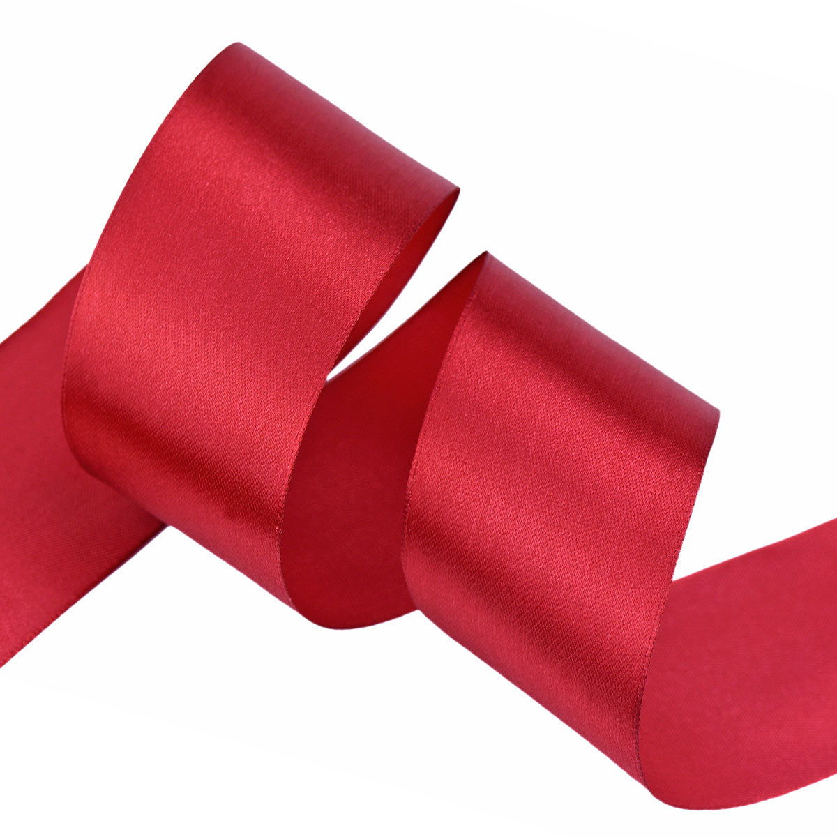 40mm Red Wine Single Sided Satin Ribbon