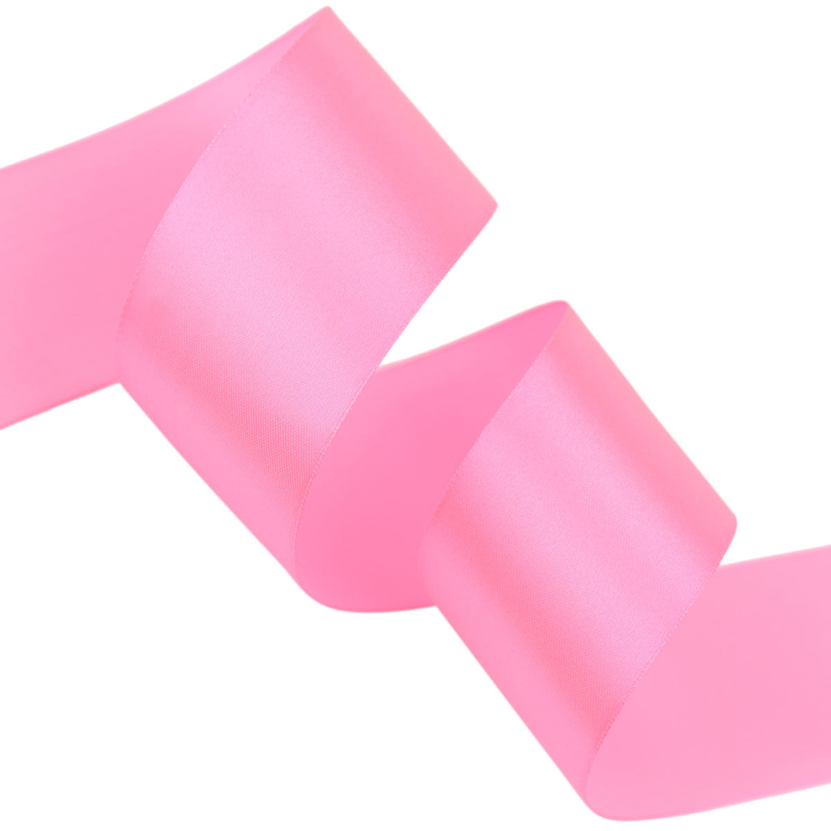 50mm Pink Single Sided Satin Ribbon