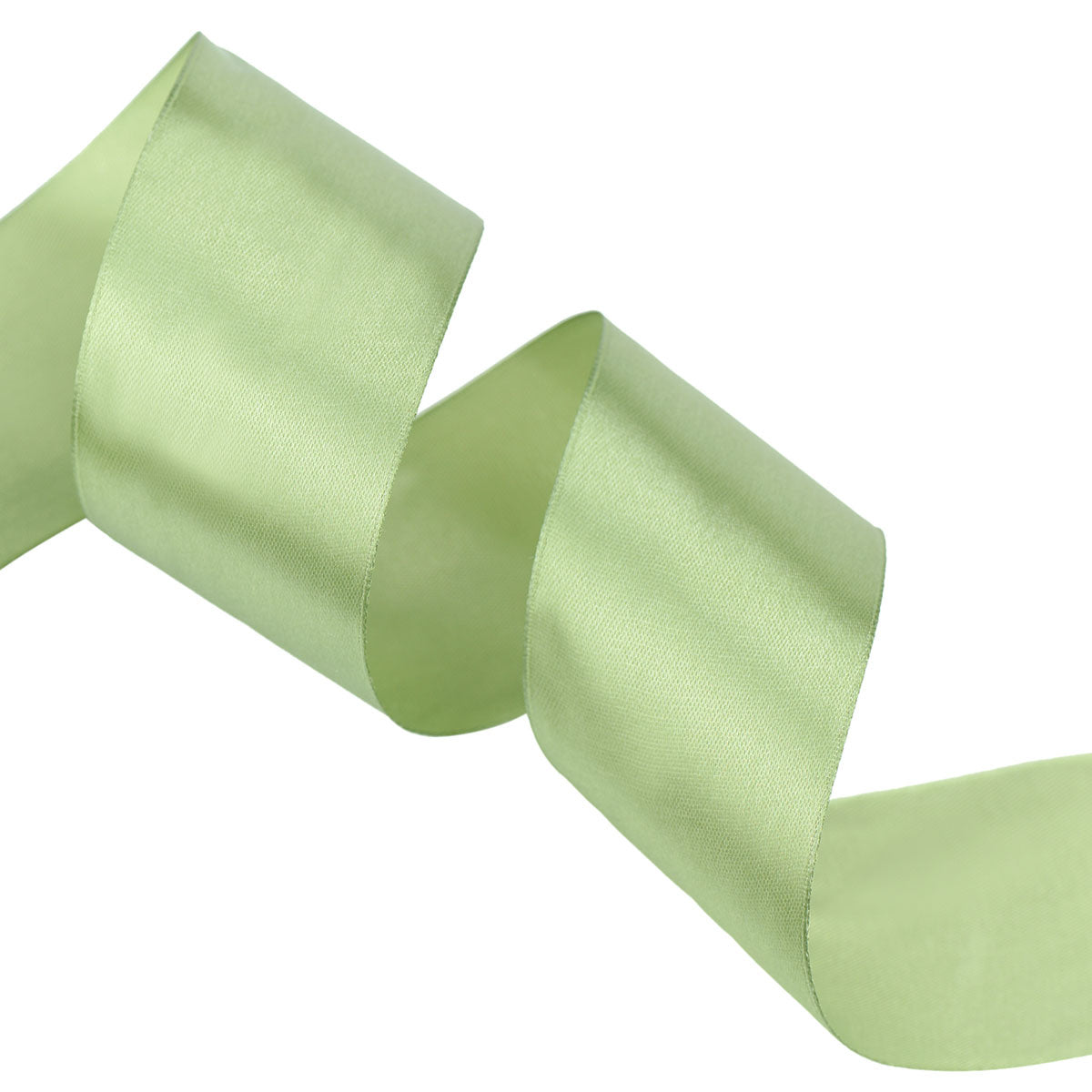 40mm Olive Green Single Sided Satin Ribbon