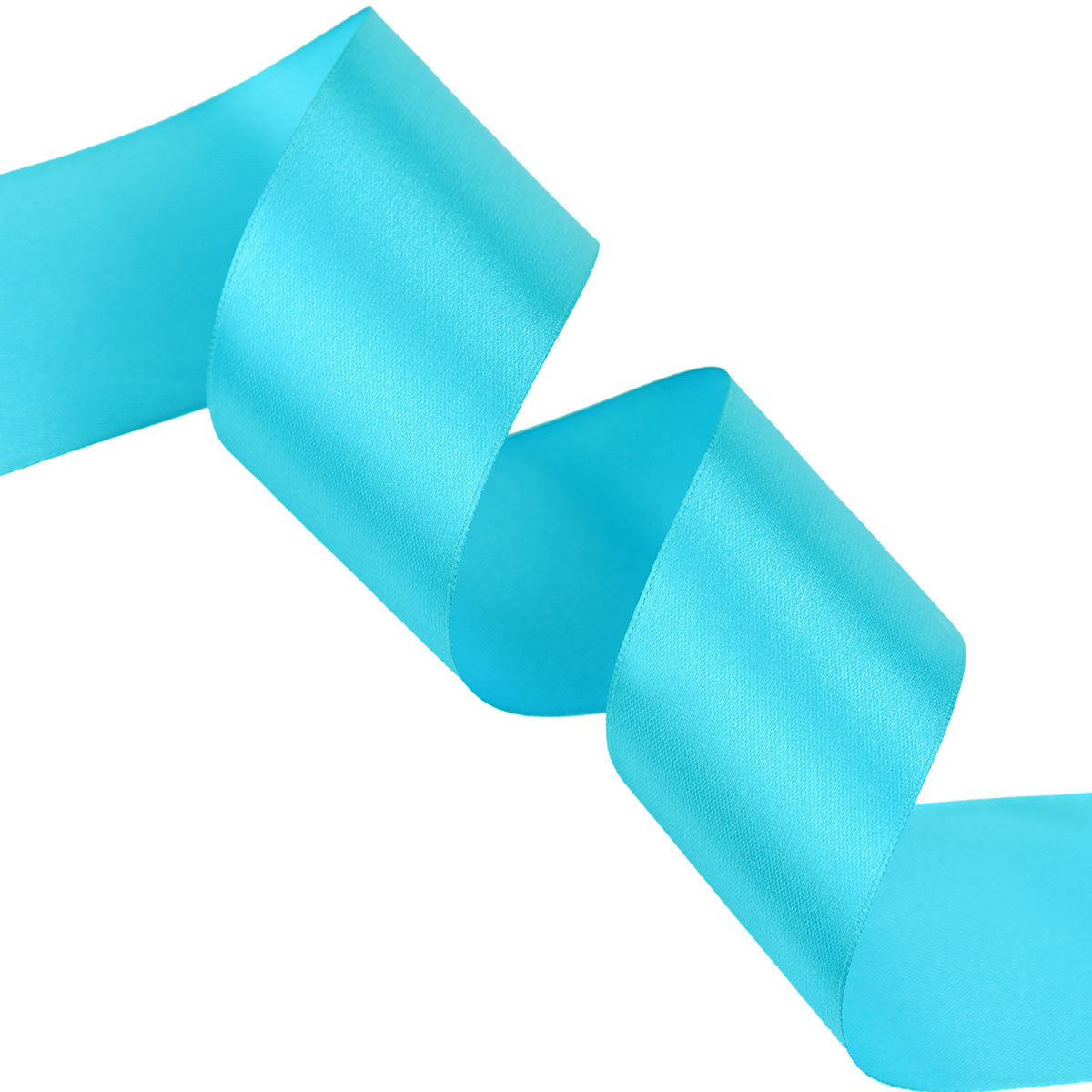 40mm Turquoise Single Sided Satin Ribbon