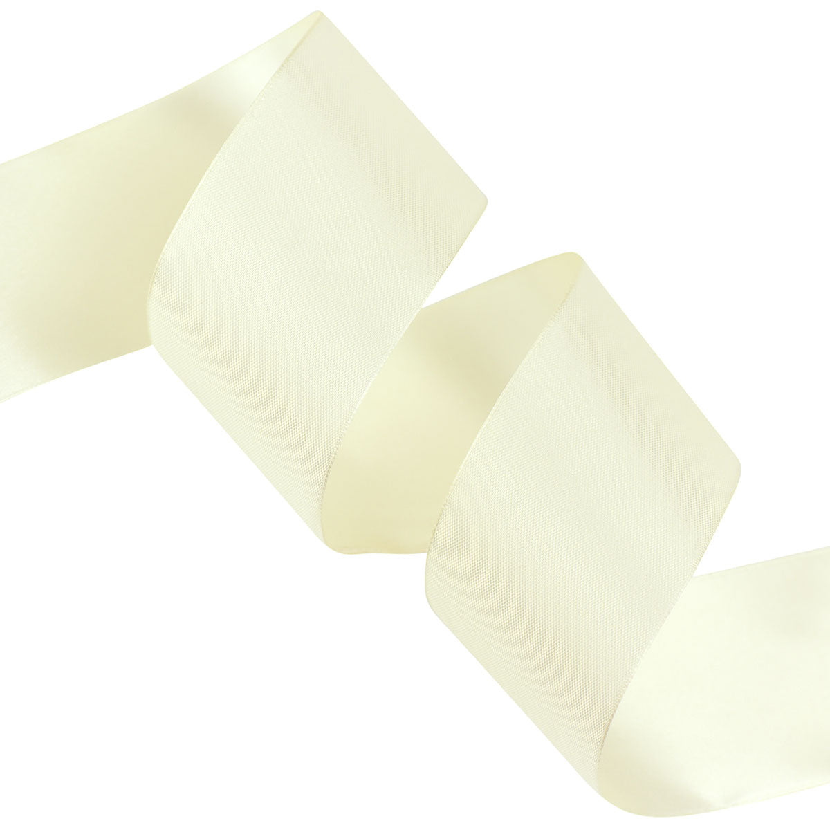 50mm Beige Single Sided Satin Ribbon