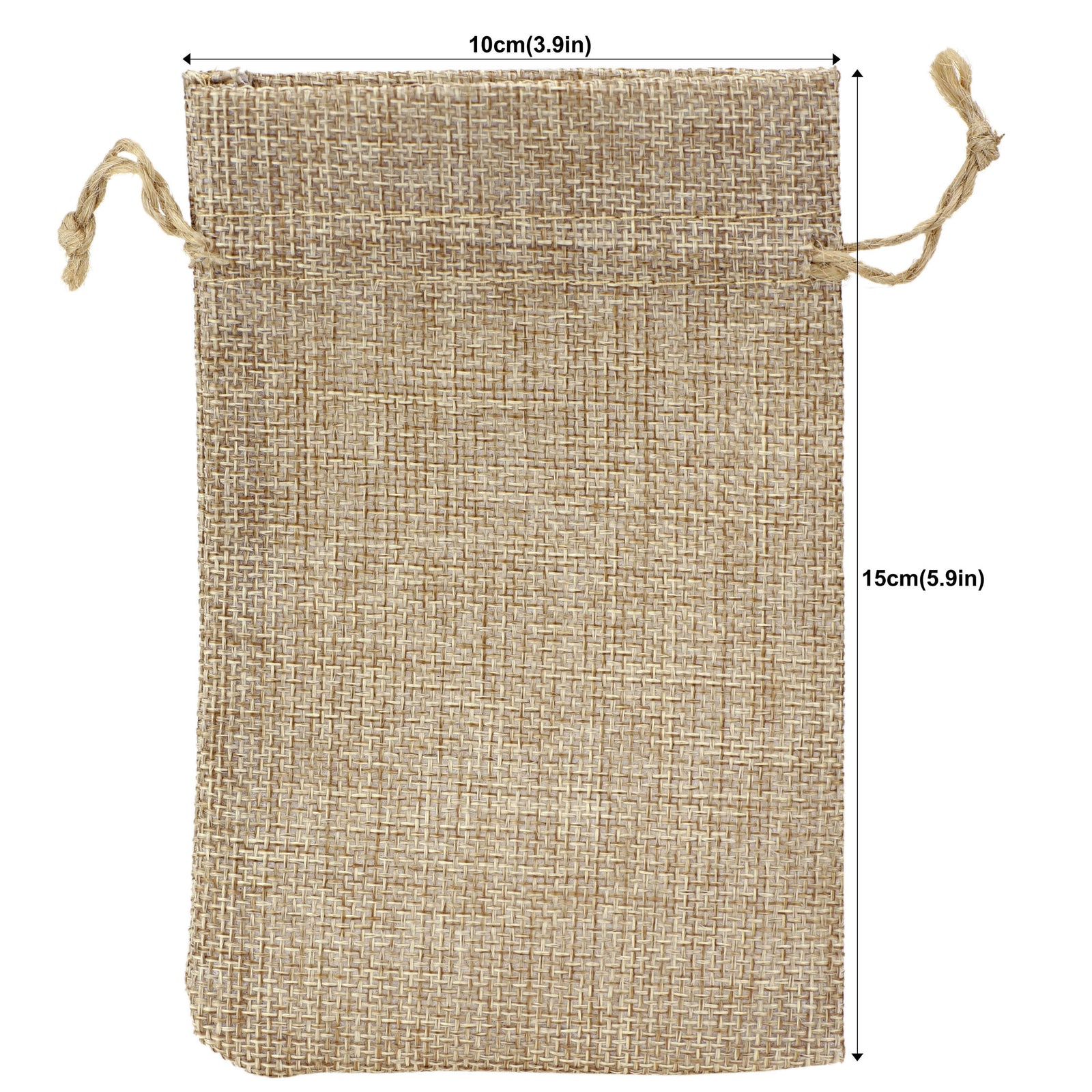 (15 x 10 cm) 20 PCS Burlap Drawstring Gift Bags