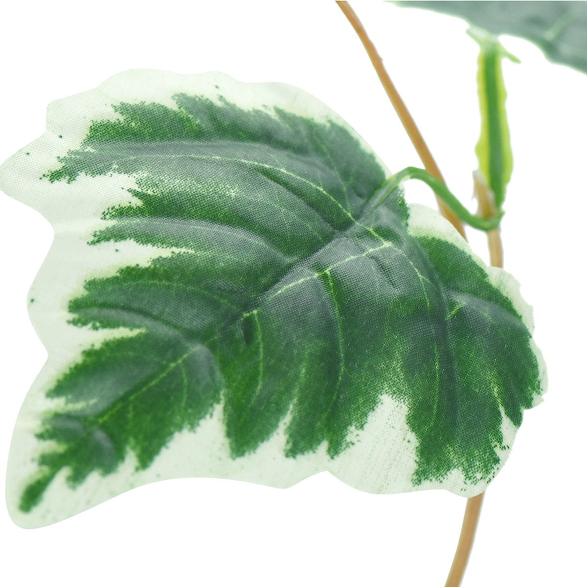 Artificial Hanging Plant White Edge Ivy Leaves Vine Silk Greenery Leaves (12.5m / 41 feet)