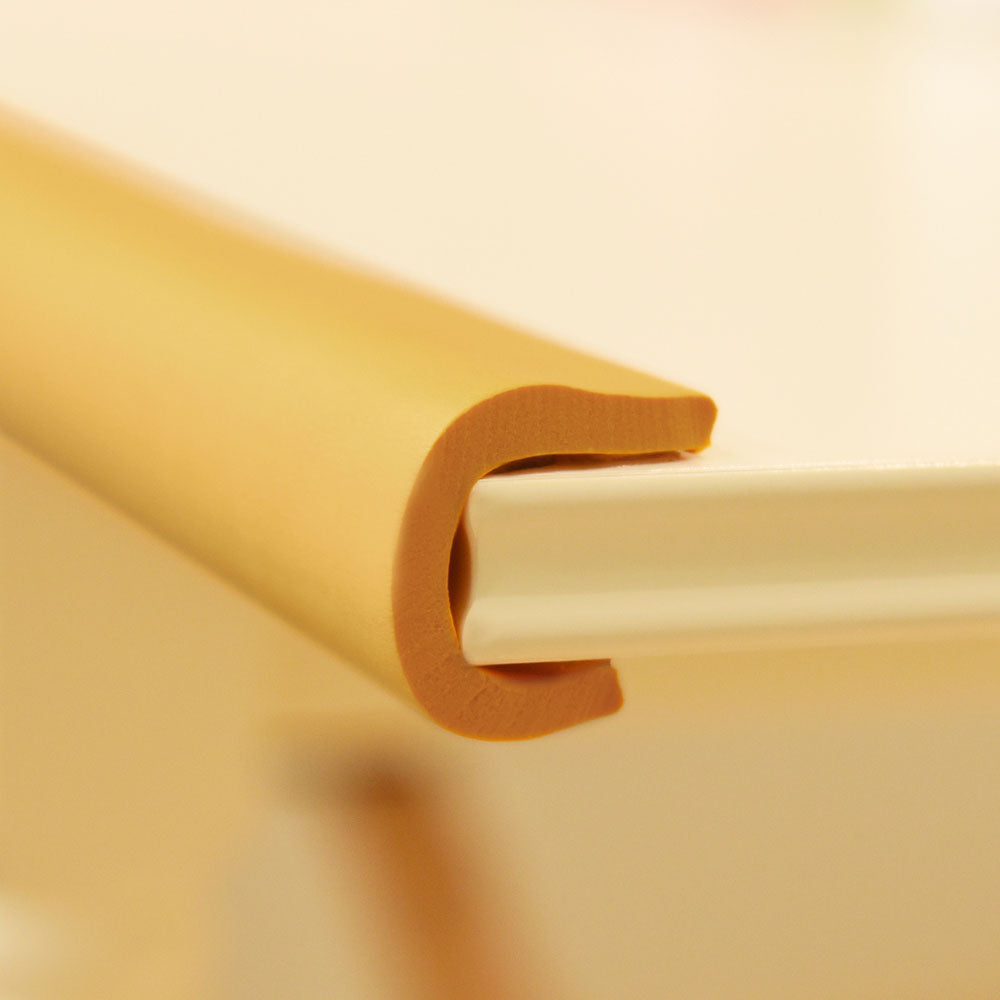 1 Roll Ginger Yellow U-Shaped Foam Edge Protector 78.7 inches (2 meters)