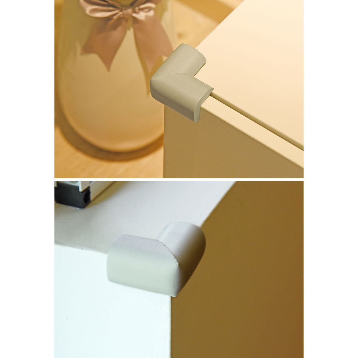 12 Pieces Gray Jumbo L-Shaped Foam Corner Protectors