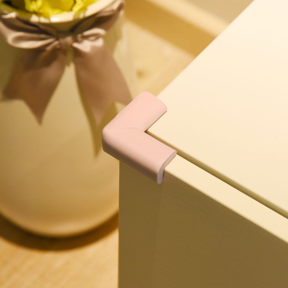 12 Pieces Pink Standard L-Shaped Foam Corner Protectors